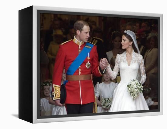 The Royal Wedding of Prince William and Kate Middleton in London, Friday April 29th, 2011-null-Framed Premier Image Canvas