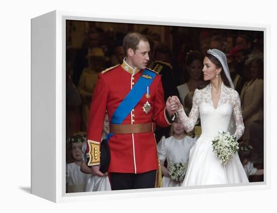 The Royal Wedding of Prince William and Kate Middleton in London, Friday April 29th, 2011-null-Framed Premier Image Canvas