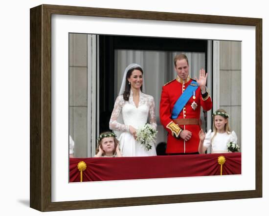 The Royal Wedding of Prince William and Kate Middleton in London, Friday April 29th, 2011-null-Framed Photographic Print