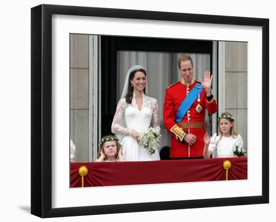 The Royal Wedding of Prince William and Kate Middleton in London, Friday April 29th, 2011-null-Framed Photographic Print