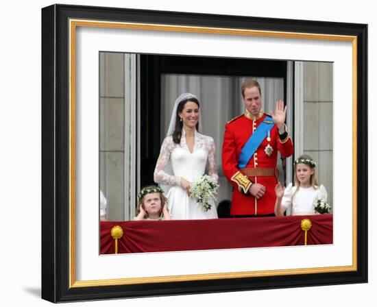 The Royal Wedding of Prince William and Kate Middleton in London, Friday April 29th, 2011-null-Framed Photographic Print