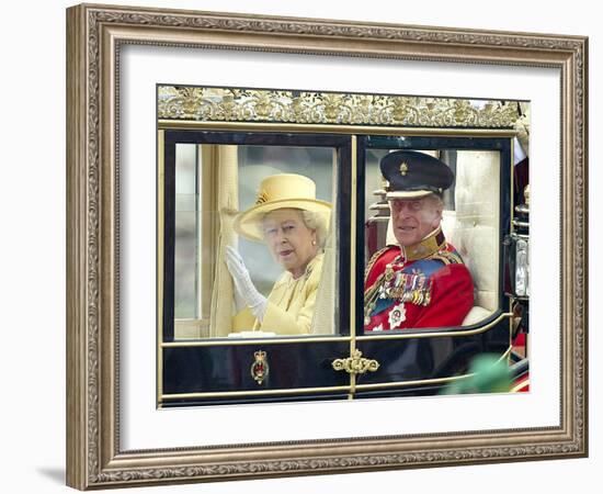 The Royal Wedding of Prince William and Kate Middleton in London, Friday April 29th, 2011-null-Framed Photographic Print