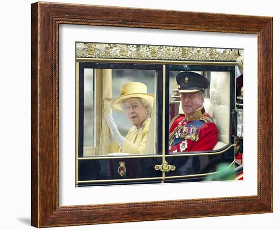 The Royal Wedding of Prince William and Kate Middleton in London, Friday April 29th, 2011-null-Framed Photographic Print