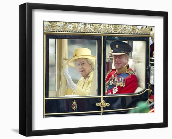 The Royal Wedding of Prince William and Kate Middleton in London, Friday April 29th, 2011-null-Framed Photographic Print