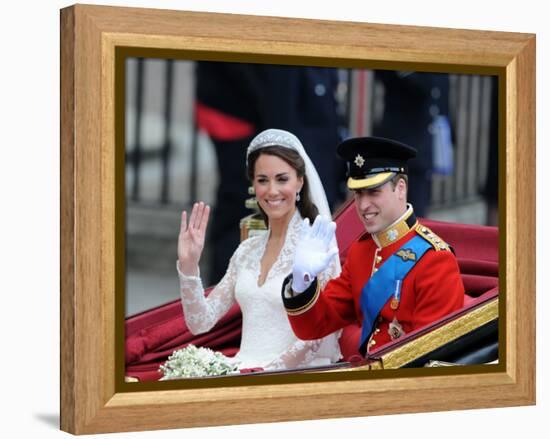 The Royal Wedding of Prince William and Kate Middleton in London, Friday April 29th, 2011-null-Framed Premier Image Canvas