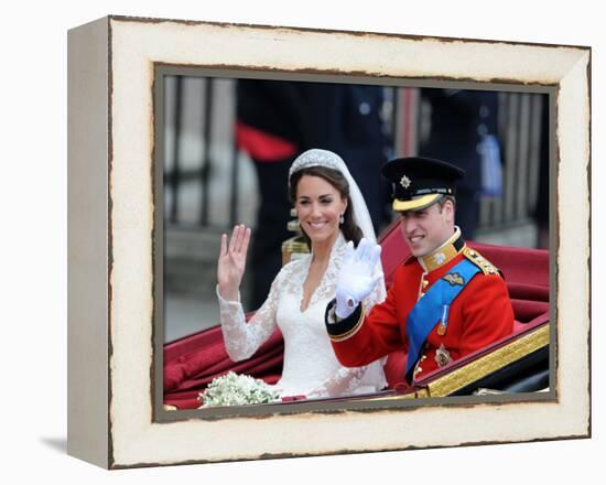 The Royal Wedding of Prince William and Kate Middleton in London, Friday April 29th, 2011-null-Framed Premier Image Canvas