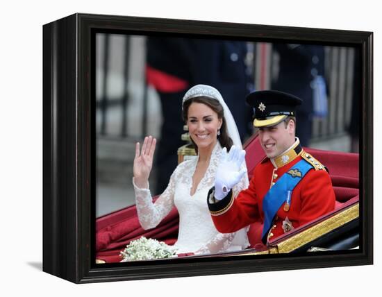 The Royal Wedding of Prince William and Kate Middleton in London, Friday April 29th, 2011-null-Framed Premier Image Canvas