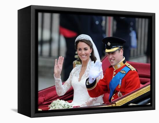 The Royal Wedding of Prince William and Kate Middleton in London, Friday April 29th, 2011-null-Framed Premier Image Canvas