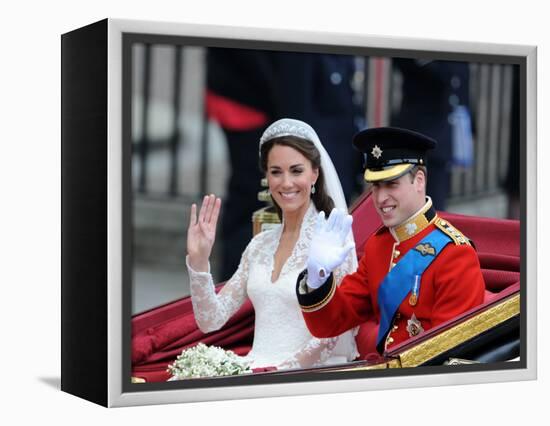 The Royal Wedding of Prince William and Kate Middleton in London, Friday April 29th, 2011-null-Framed Premier Image Canvas