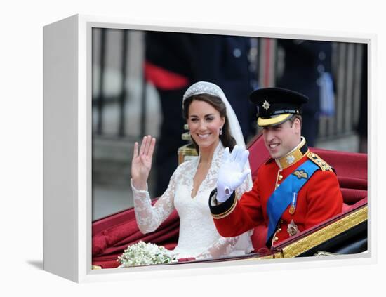 The Royal Wedding of Prince William and Kate Middleton in London, Friday April 29th, 2011-null-Framed Premier Image Canvas