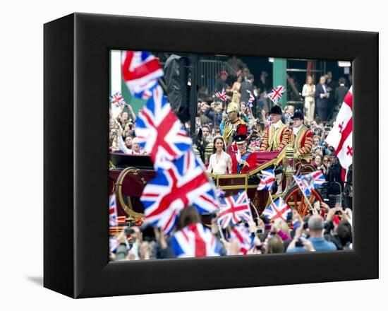 The Royal Wedding of Prince William and Kate Middleton in London, Friday April 29th, 2011-null-Framed Premier Image Canvas
