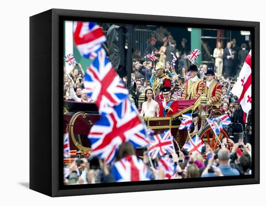 The Royal Wedding of Prince William and Kate Middleton in London, Friday April 29th, 2011-null-Framed Premier Image Canvas