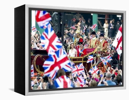 The Royal Wedding of Prince William and Kate Middleton in London, Friday April 29th, 2011-null-Framed Premier Image Canvas