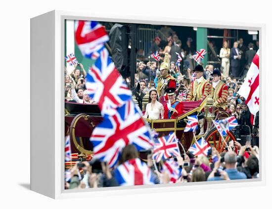 The Royal Wedding of Prince William and Kate Middleton in London, Friday April 29th, 2011-null-Framed Premier Image Canvas