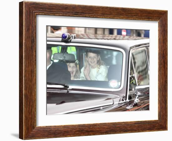 The Royal Wedding of Prince William and Kate Middleton in London, Friday April 29th, 2011-null-Framed Photographic Print