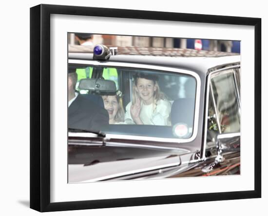 The Royal Wedding of Prince William and Kate Middleton in London, Friday April 29th, 2011-null-Framed Photographic Print