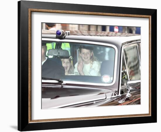 The Royal Wedding of Prince William and Kate Middleton in London, Friday April 29th, 2011-null-Framed Photographic Print