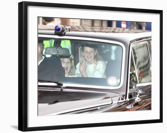 The Royal Wedding of Prince William and Kate Middleton in London, Friday April 29th, 2011-null-Framed Photographic Print