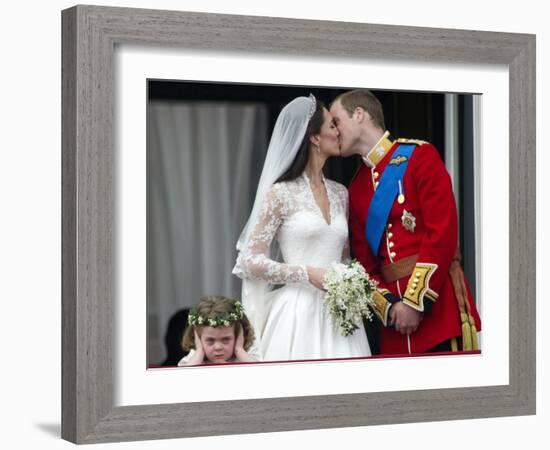 The Royal Wedding of Prince William and Kate Middleton in London, Friday April 29th, 2011-null-Framed Photographic Print