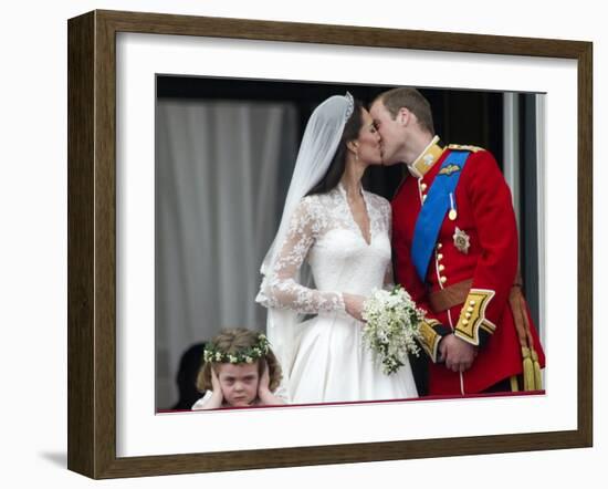 The Royal Wedding of Prince William and Kate Middleton in London, Friday April 29th, 2011-null-Framed Photographic Print