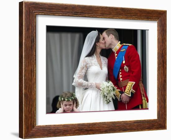 The Royal Wedding of Prince William and Kate Middleton in London, Friday April 29th, 2011-null-Framed Photographic Print