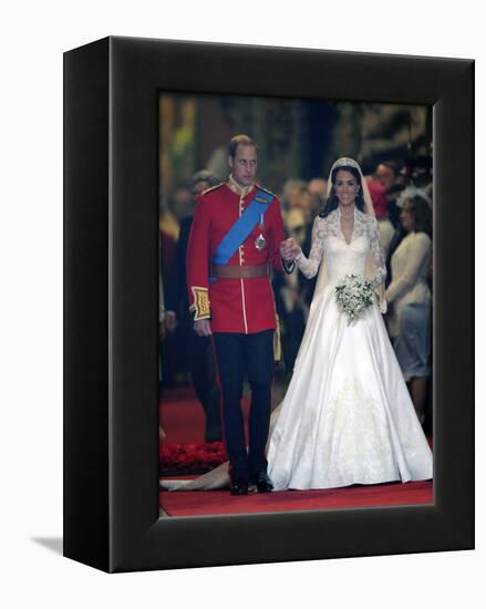 The Royal Wedding of Prince William and Kate Middleton in London, Friday April 29th, 2011-null-Framed Premier Image Canvas