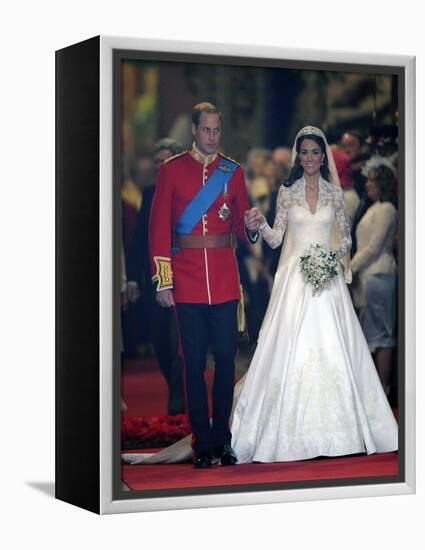 The Royal Wedding of Prince William and Kate Middleton in London, Friday April 29th, 2011-null-Framed Premier Image Canvas