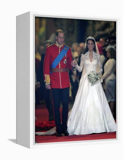 The Royal Wedding of Prince William and Kate Middleton in London, Friday April 29th, 2011-null-Framed Premier Image Canvas