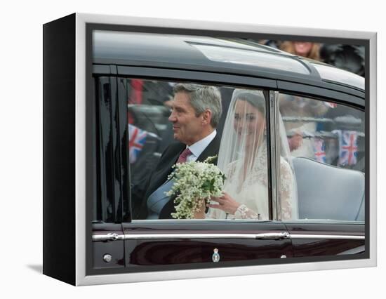 The Royal Wedding of Prince William and Kate Middleton in London, Friday April 29th, 2011-null-Framed Premier Image Canvas