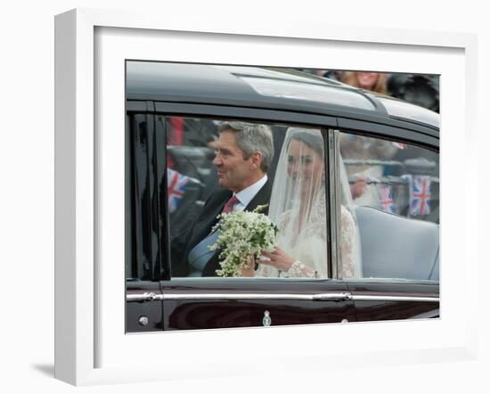 The Royal Wedding of Prince William and Kate Middleton in London, Friday April 29th, 2011-null-Framed Photographic Print