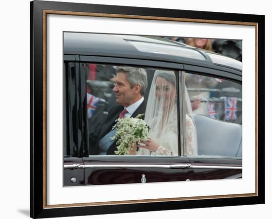 The Royal Wedding of Prince William and Kate Middleton in London, Friday April 29th, 2011-null-Framed Photographic Print