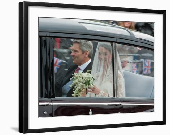 The Royal Wedding of Prince William and Kate Middleton in London, Friday April 29th, 2011-null-Framed Photographic Print