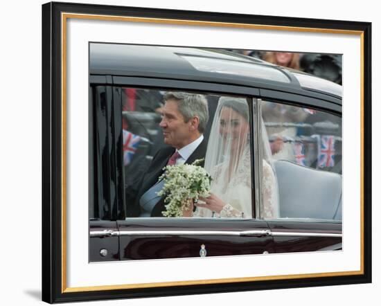 The Royal Wedding of Prince William and Kate Middleton in London, Friday April 29th, 2011-null-Framed Photographic Print