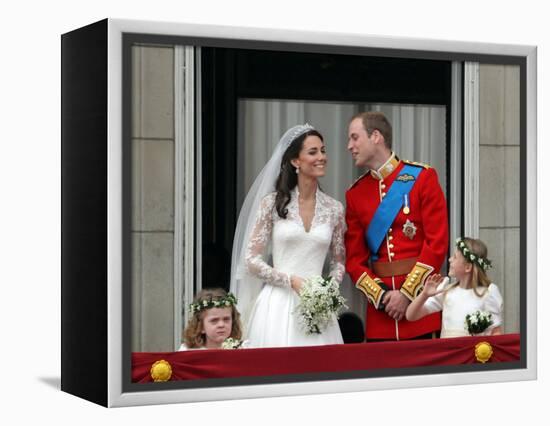 The Royal Wedding of Prince William and Kate Middleton in London, Friday April 29th, 2011-null-Framed Premier Image Canvas