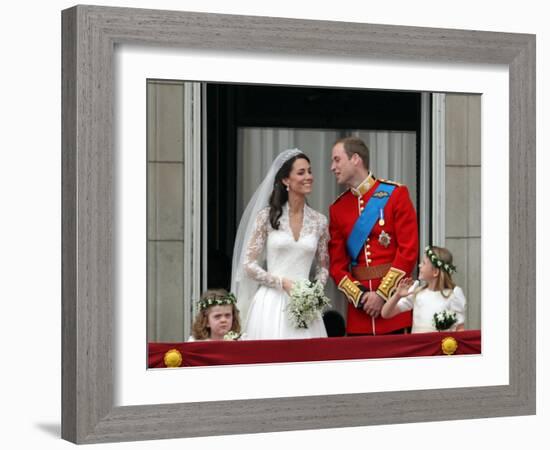 The Royal Wedding of Prince William and Kate Middleton in London, Friday April 29th, 2011-null-Framed Photographic Print