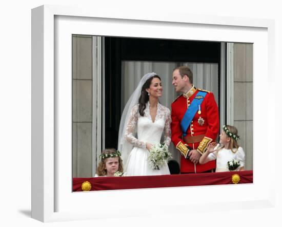 The Royal Wedding of Prince William and Kate Middleton in London, Friday April 29th, 2011-null-Framed Photographic Print