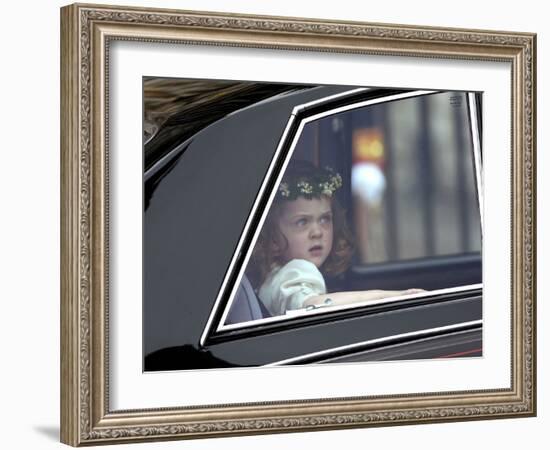 The Royal Wedding of Prince William and Kate Middleton in London, Friday April 29th, 2011-null-Framed Photographic Print