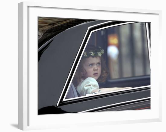 The Royal Wedding of Prince William and Kate Middleton in London, Friday April 29th, 2011-null-Framed Photographic Print