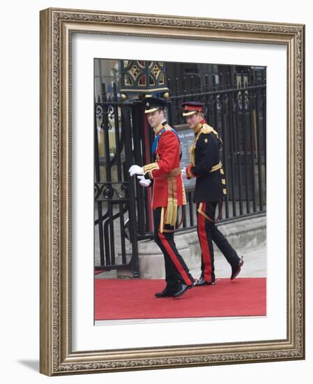 The Royal Wedding of Prince William and Kate Middleton in London, Friday April 29th, 2011-null-Framed Photographic Print