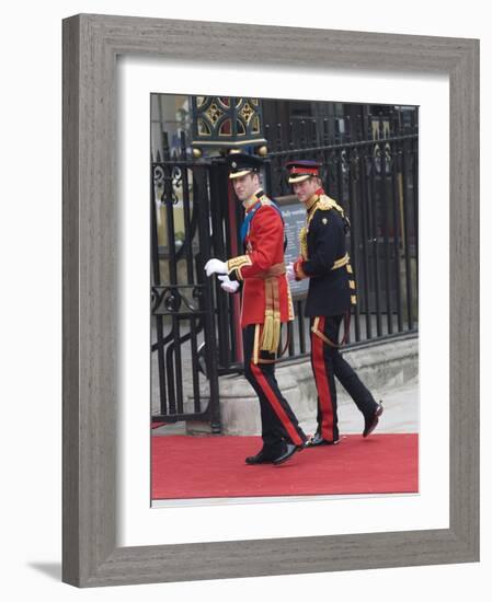 The Royal Wedding of Prince William and Kate Middleton in London, Friday April 29th, 2011-null-Framed Photographic Print