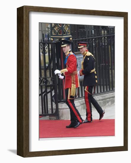 The Royal Wedding of Prince William and Kate Middleton in London, Friday April 29th, 2011-null-Framed Photographic Print