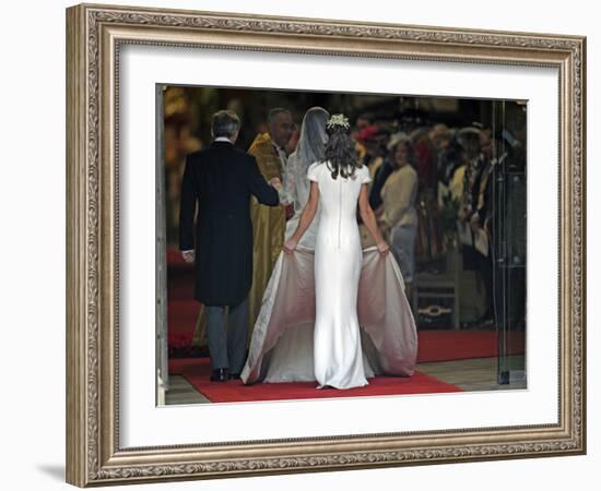 The Royal Wedding of Prince William and Kate Middleton in London, Friday April 29th, 2011-null-Framed Photographic Print