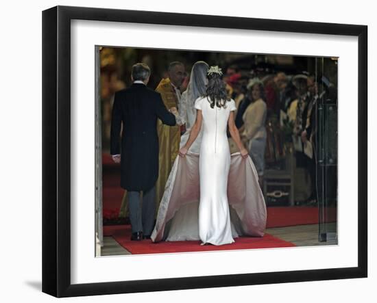 The Royal Wedding of Prince William and Kate Middleton in London, Friday April 29th, 2011-null-Framed Photographic Print