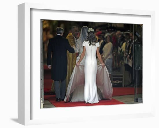 The Royal Wedding of Prince William and Kate Middleton in London, Friday April 29th, 2011-null-Framed Photographic Print