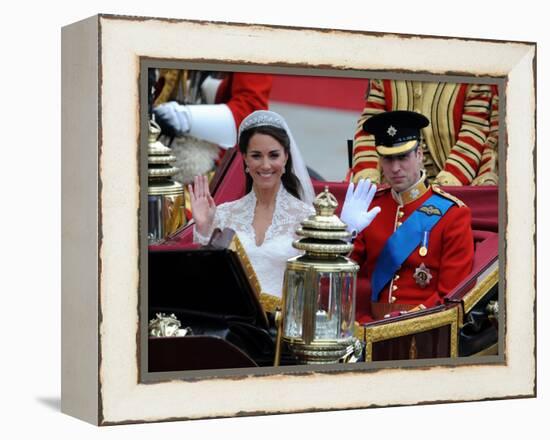 The Royal Wedding of Prince William and Kate Middleton in London, Friday April 29th, 2011-null-Framed Premier Image Canvas