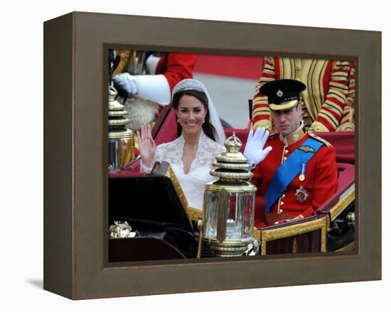 The Royal Wedding of Prince William and Kate Middleton in London, Friday April 29th, 2011-null-Framed Premier Image Canvas