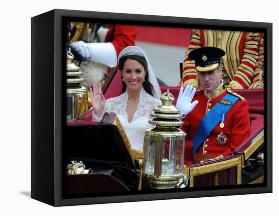 The Royal Wedding of Prince William and Kate Middleton in London, Friday April 29th, 2011-null-Framed Premier Image Canvas