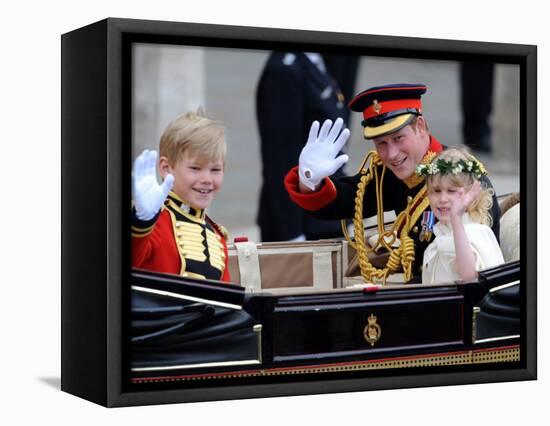 The Royal Wedding of Prince William and Kate Middleton in London, Friday April 29th, 2011-null-Framed Premier Image Canvas