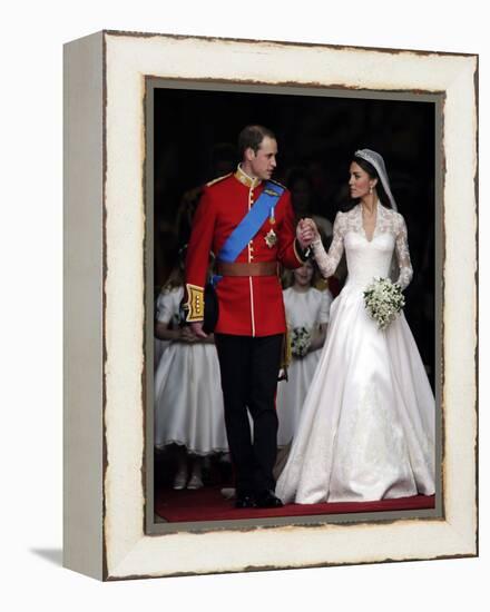 The Royal Wedding of Prince William and Kate Middleton in London, Friday April 29th, 2011-null-Framed Premier Image Canvas