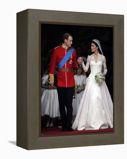 The Royal Wedding of Prince William and Kate Middleton in London, Friday April 29th, 2011-null-Framed Premier Image Canvas